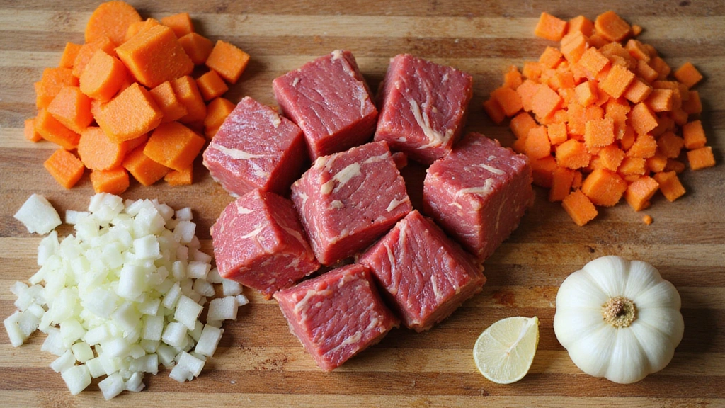 Beef Stew with Mashed Potatoes – Cozy Comfort Food - Step 1: Prepare Ingredients