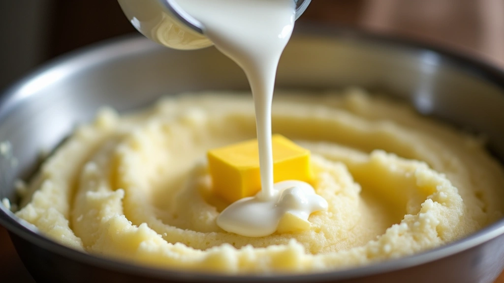 Easy Mashed Potatoes Recipe for Perfect Texture - Step 5: Add Butter and Milk