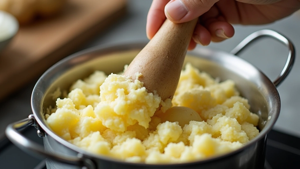 Healthy Mashed Potatoes Recipe – Light and Flavorful - Step 4: Mash Ingredients