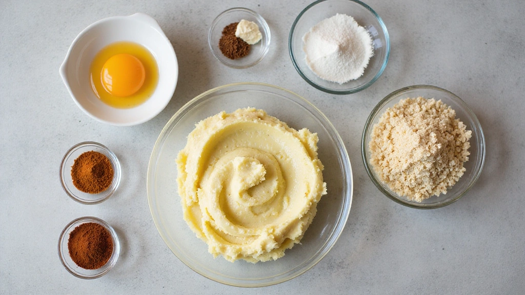 Mashed Potato Cakes – Crispy Outside, Soft Inside - Step 1: Prepare Ingredients