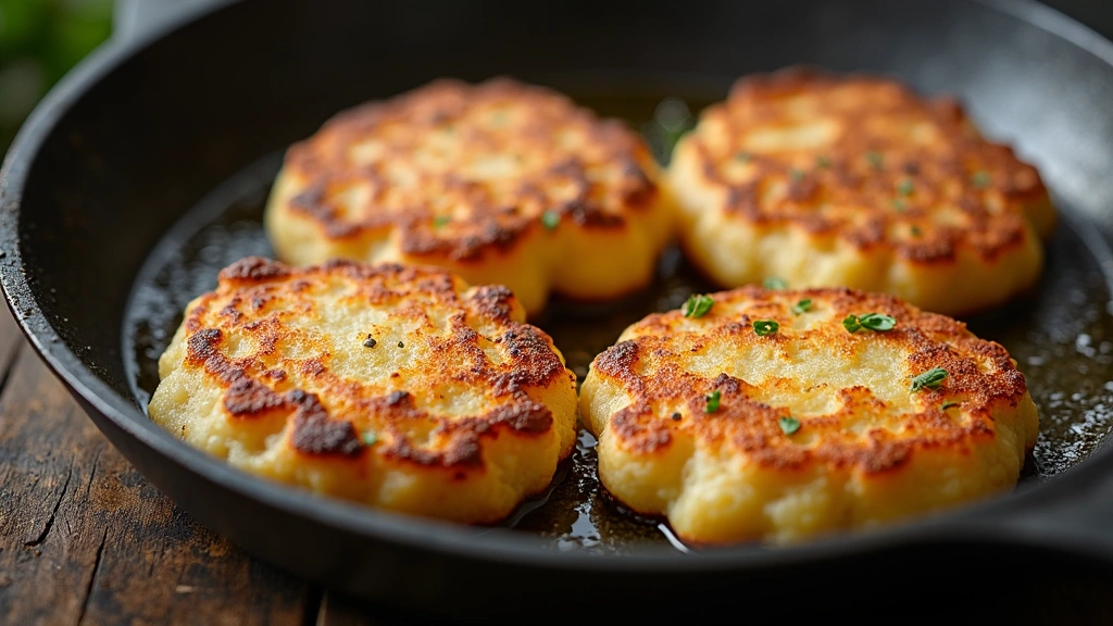 Mashed Potato Cakes – Crispy Outside, Soft Inside - Step 6: Fry the Cakes