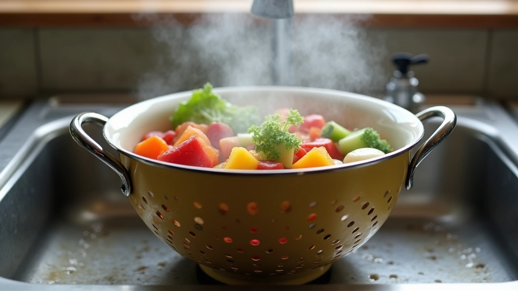 Mashed Potatoes and Cauliflower – Light and Creamy Mash - Step 3: Drain Vegetables