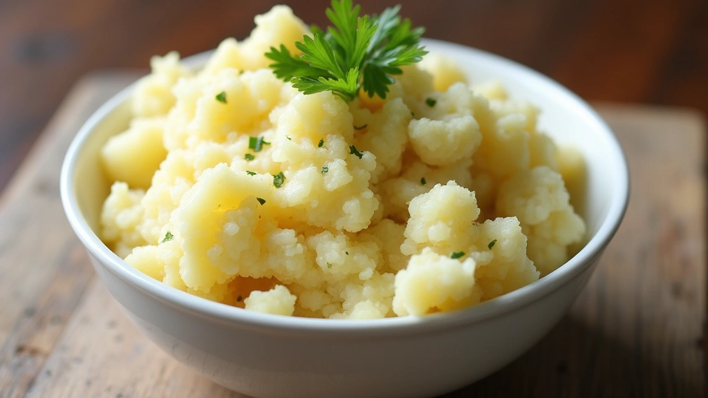Mashed Potatoes and Cauliflower – Light and Creamy Mash - Step 7: Garnish and Serve