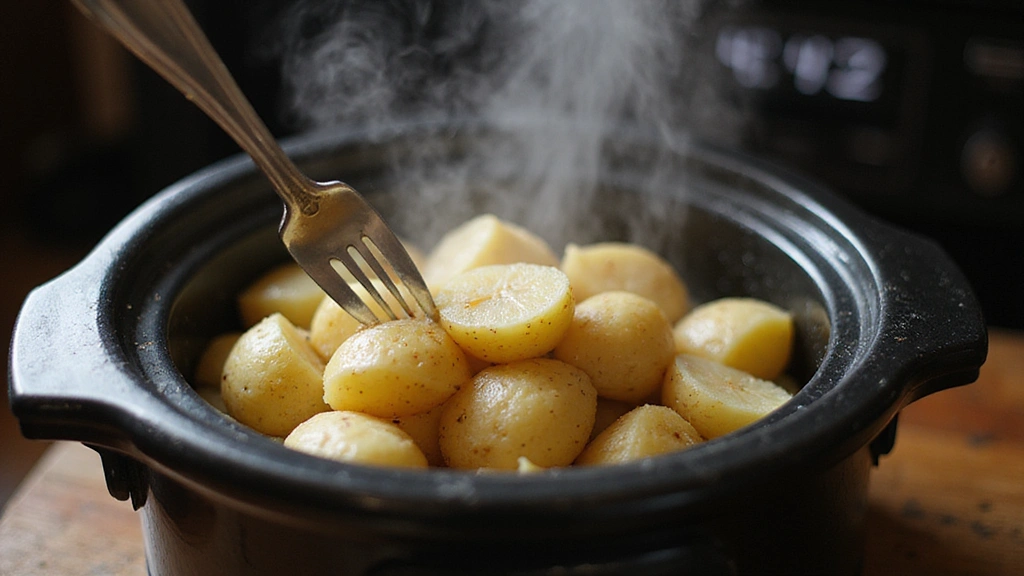 Mashed Potatoes in the Slow Cooker – Creamy and Easy - Step 3: Cook Potatoes