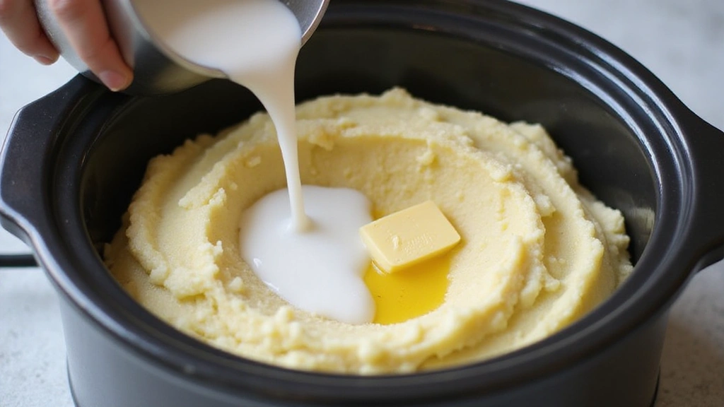 Mashed Potatoes in the Slow Cooker – Creamy and Easy - Step 5: Add Creamy Elements