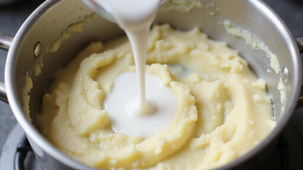 Mashed Potatoes with Cream Cheese – Extra Rich and Smooth - Step 5: Incorporate Warm Milk