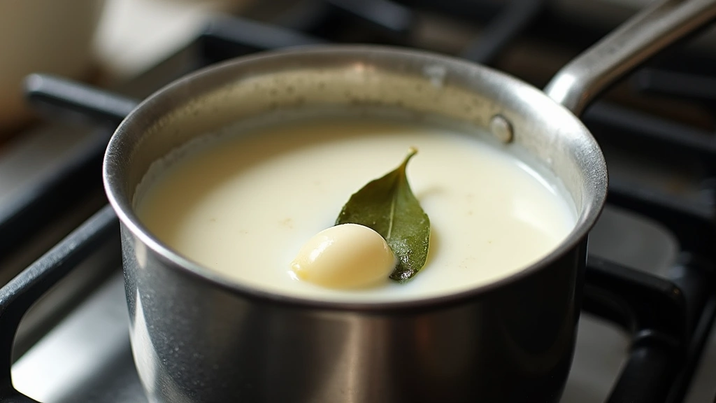 Mashed Potatoes with Heavy Cream – Ultra Creamy Version - Step 3: Infuse the Cream