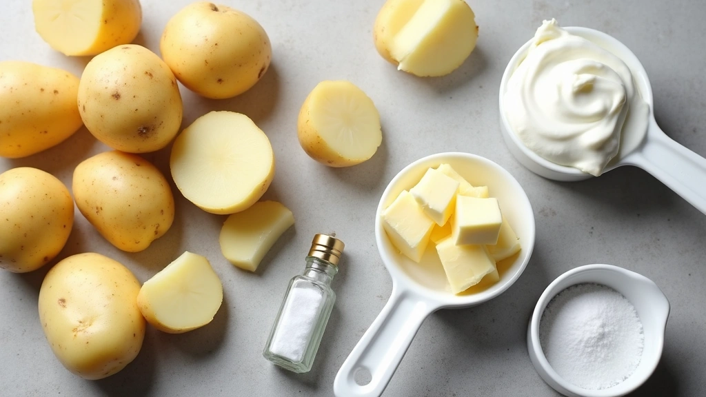 Mashed Potatoes with Sour Cream – Rich and Fluffy - Step 1: Prepare Ingredients