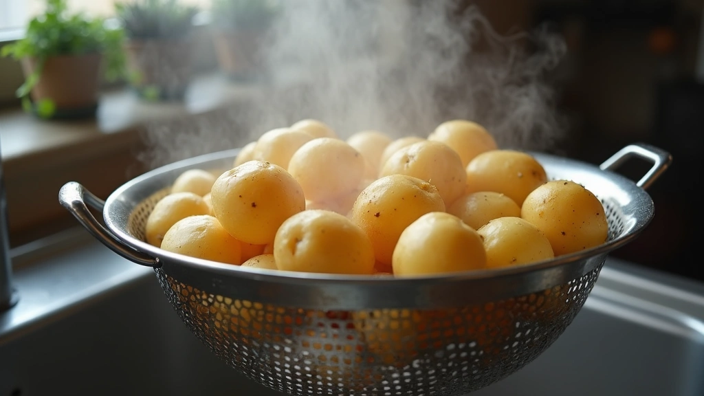 Mashed Potatoes with Sour Cream – Rich and Fluffy - Step 3: Drain Potatoes