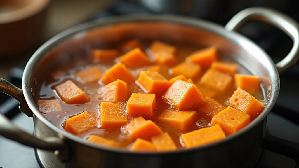 Mashed Sweet Potatoes – Healthy and Naturally Sweet - Step 2: Boil Sweet Potatoes