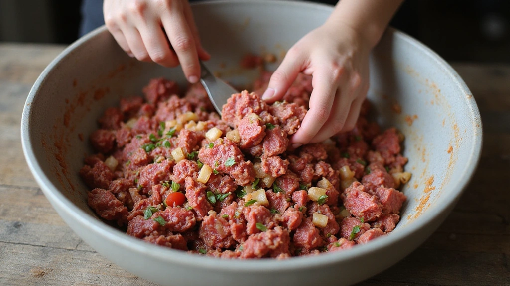 Meatballs and Mashed Potatoes – Cozy Dinner Idea - Step 2: Mix Meatball Ingredients