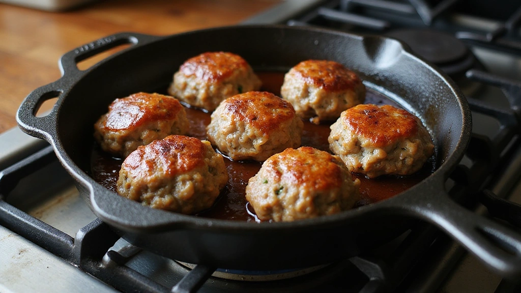 Meatballs and Mashed Potatoes – Cozy Dinner Idea - Step 3: Sear the Meatballs