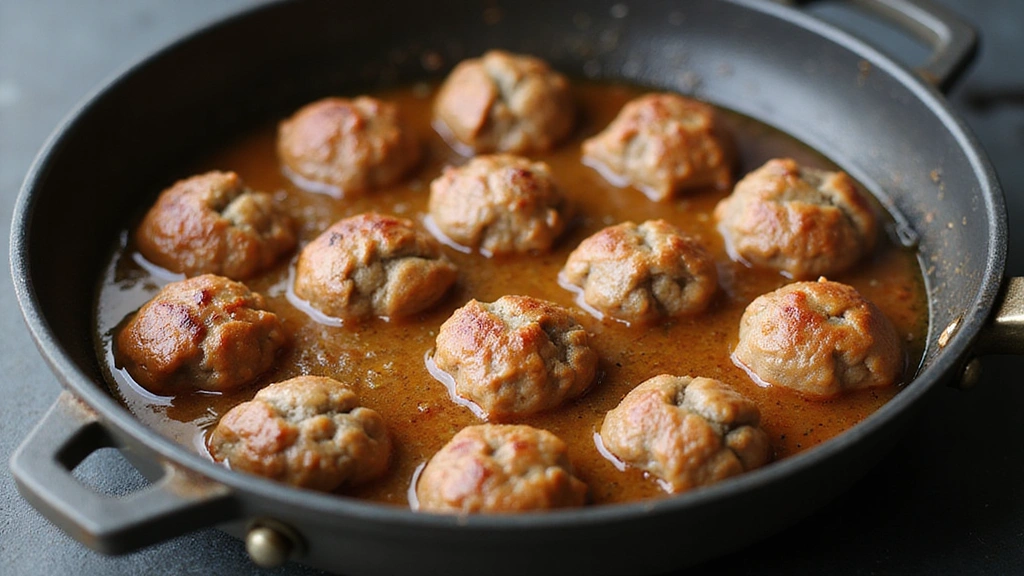 Meatballs and Mashed Potatoes – Cozy Dinner Idea - Step 6: Simmer the Meatballs