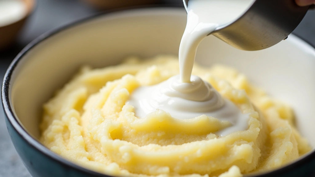 Microwave Mashed Potatoes – Quick and Easy Side Dish - Step 7: Combine Milk with Potatoes