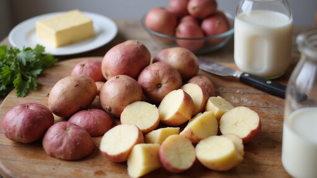 Red Mashed Potatoes – Rustic and Full of Flavor - Step 1: Prepare Ingredients