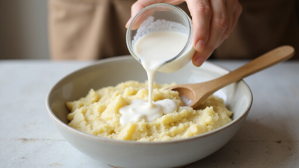 Red Mashed Potatoes – Rustic and Full of Flavor - Step 6: Add Milk