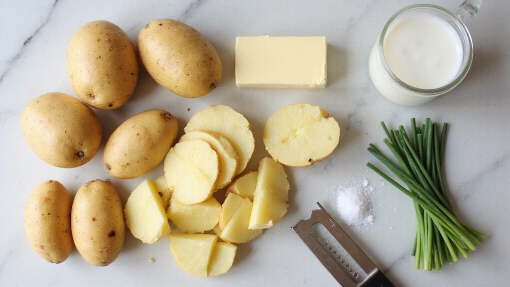 Russet Mashed Potatoes – Fluffy and Classic - Step 1: Prepare Ingredients
