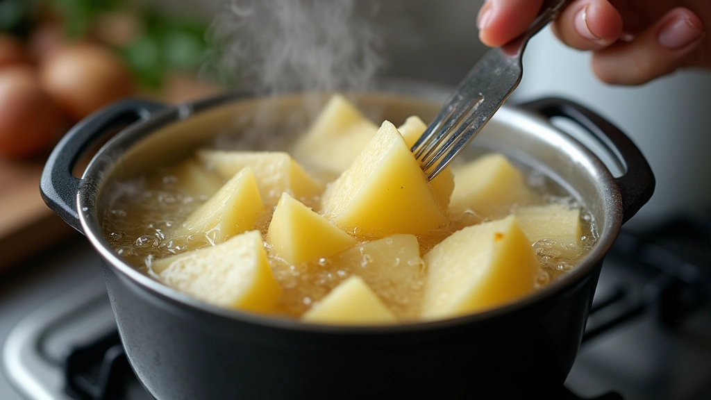Russet Mashed Potatoes – Fluffy and Classic - Step 2: Boil Potatoes