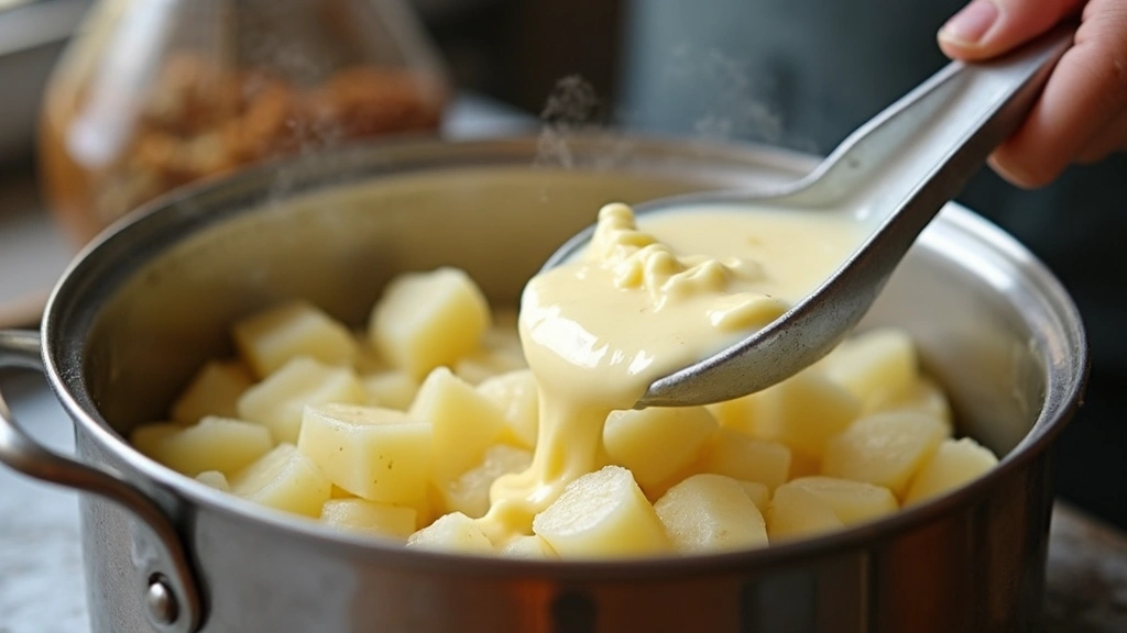 Russet Mashed Potatoes – Fluffy and Classic - Step 4: Mash Potatoes