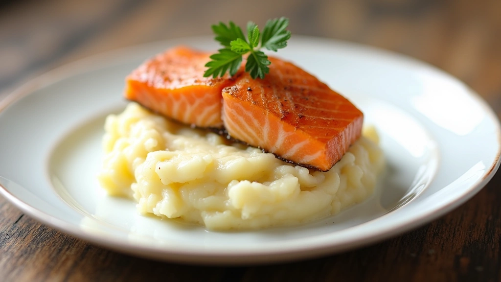 Salmon and Mashed Potatoes – Balanced and Delicious Meal - Step 7: Plate the Dish