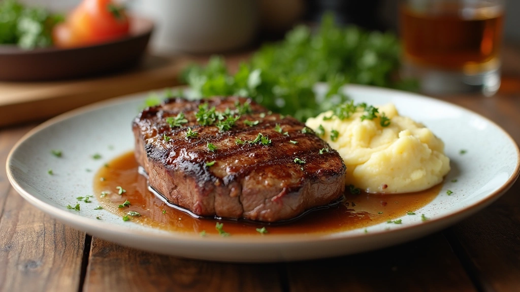 Steak with Mashed Potatoes – Classic Dinner Combo