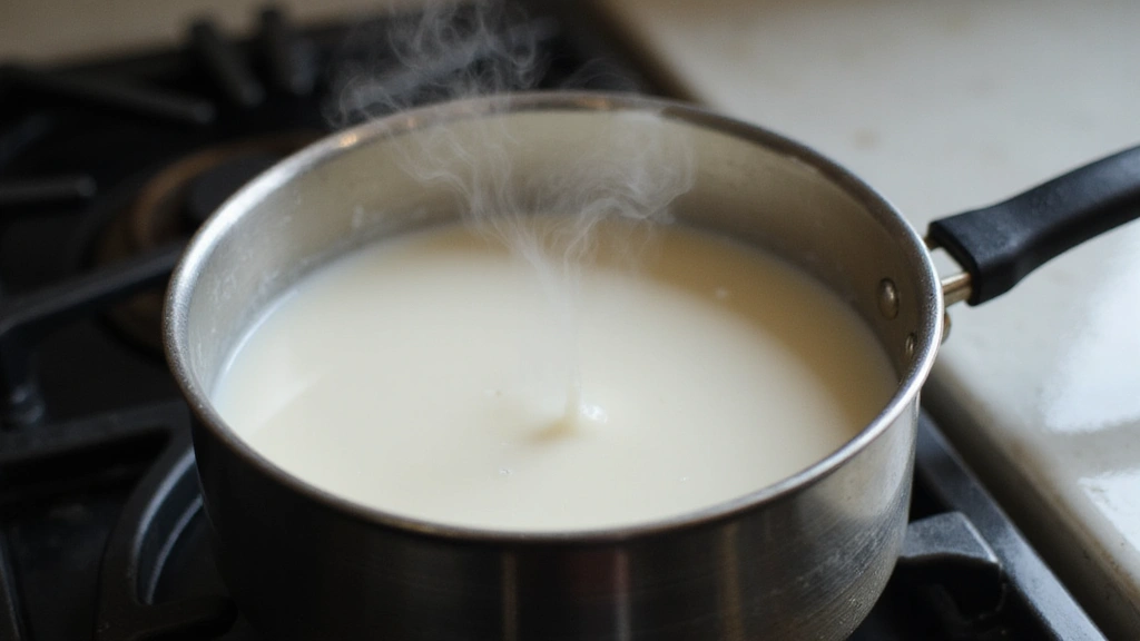 Vegan Mashed Potatoes – Dairy Free and Delicious - Step 4: Heat the Almond Milk