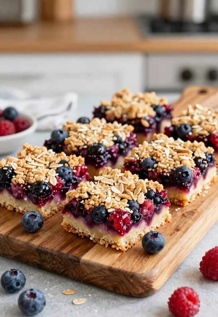 14 Dessert Recipes for Easy Crowd-Pleasing Sweet Treats - 7. Berry Crumble Bars