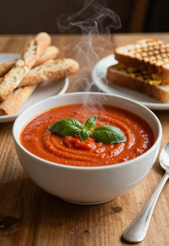 10 Beginner Dinner Recipes for Easy Foolproof Meals - 4. Creamy Tomato Basil Soup