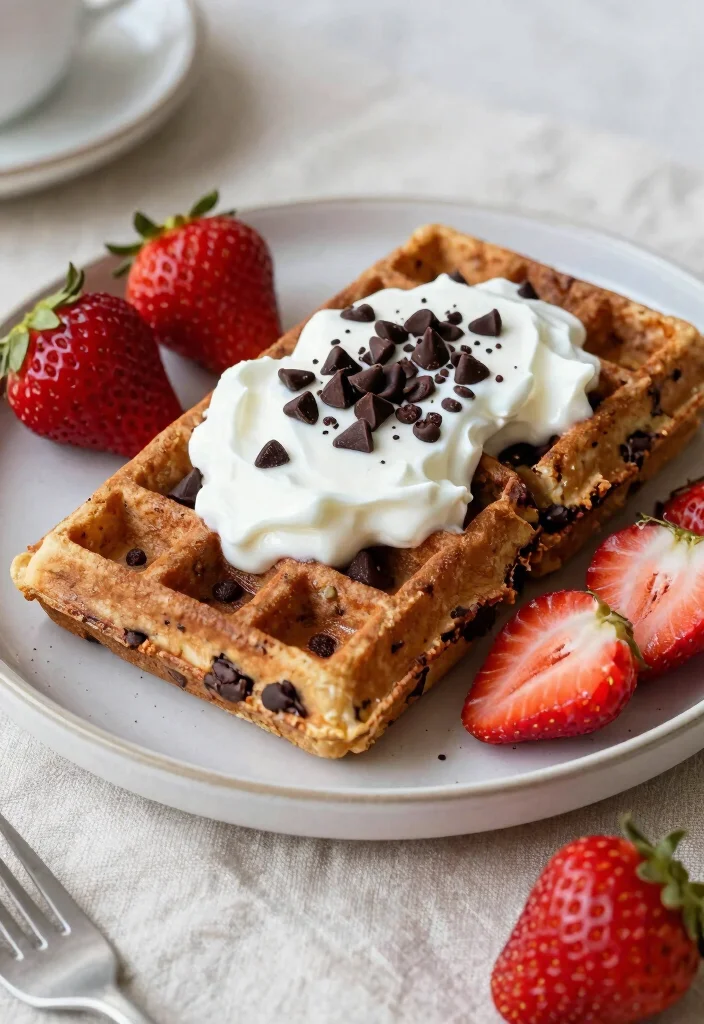 10 Healthy Chaffle Recipes for Light High-Protein Treats - 4. Chocolate Chip Protein Chaffles