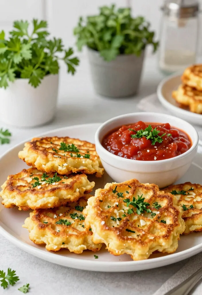 10 Healthy Chaffle Recipes for Light High-Protein Treats - 5. Herb and Garlic Chaffles