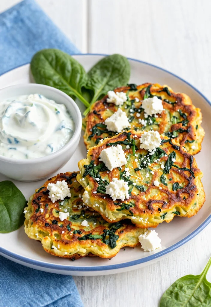 10 Healthy Chaffle Recipes for Light High-Protein Treats - 7. Greek Feta and Spinach Chaffle