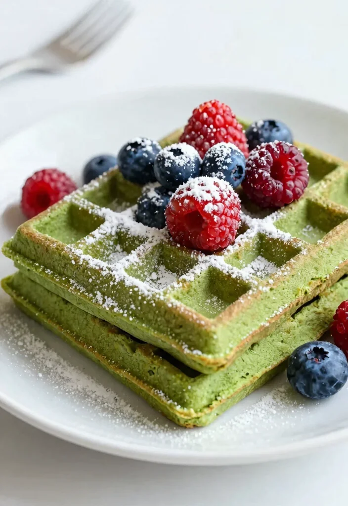 10 Healthy Chaffle Recipes for Light High-Protein Treats - 9. Matcha Green Tea Chaffles