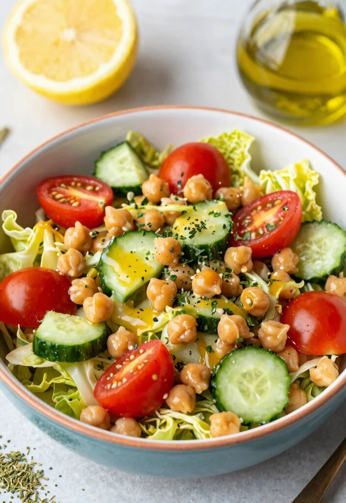 10 Healthy Coleslaw Recipes for Fresh Light Side Dishes - 5. Mediterranean Chickpea Slaw