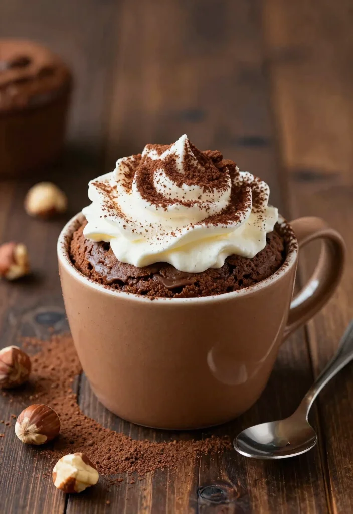 10 Instant Dessert Recipes for Quick No-Fuss Sweet Treats - 7. Instant Nutella Mug Cake