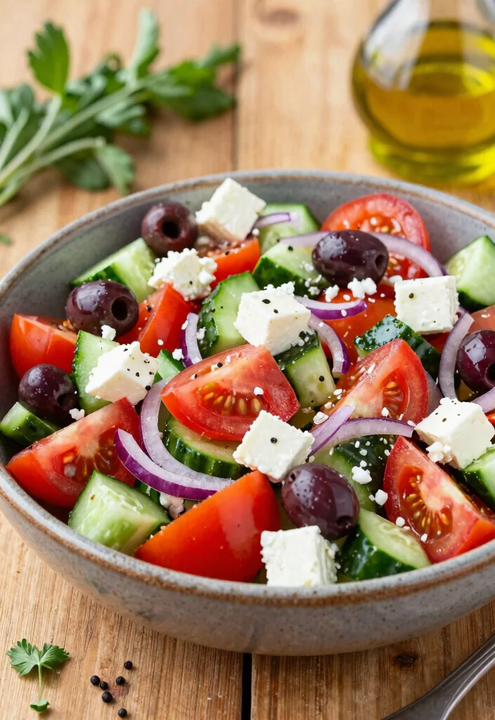 10 Keto Mediterranean Recipes for Fresh Flavor-Packed Low-Carb Meals - 5. Greek Salad with Feta and Olives
