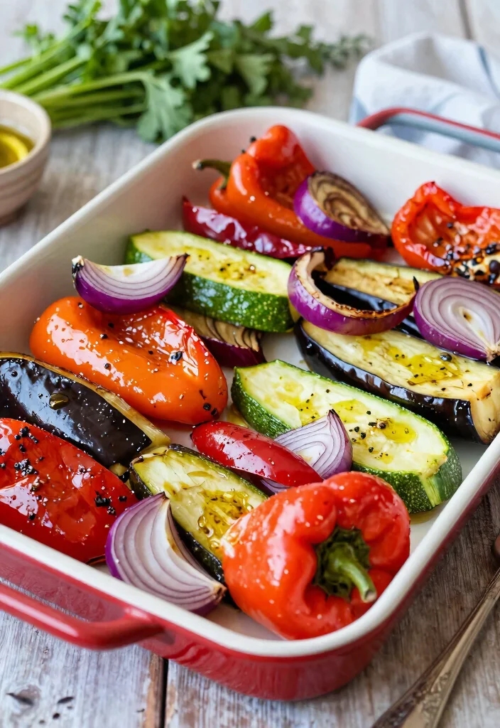 10 Keto Mediterranean Recipes for Fresh Flavor-Packed Low-Carb Meals - 9. Roasted Mediterranean Vegetables