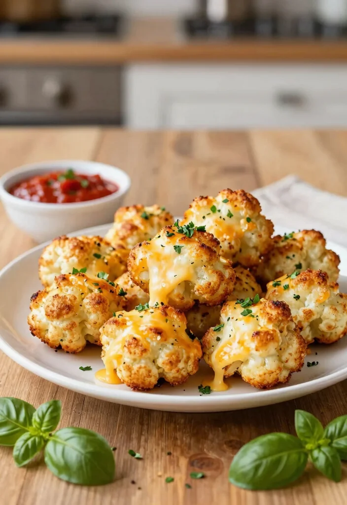 10 Keto Snack Recipes for Simple Low-Carb Everyday Bites - 1. Cheesy Cauliflower Bites