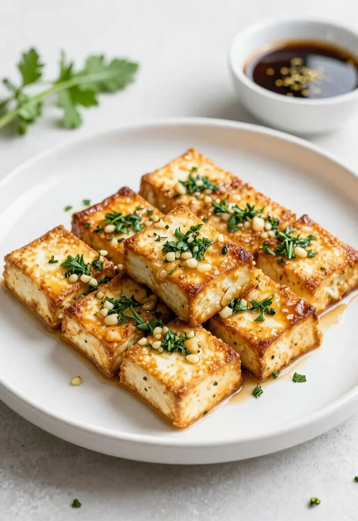 10 Keto Tofu Recipes for Easy High-Protein Plant-Based Meals - 10. Baked Tofu with Garlic and Herbs
