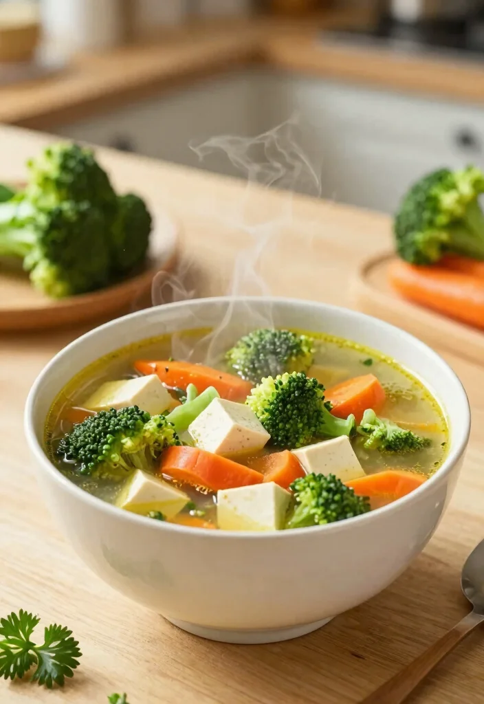 10 Keto Tofu Recipes for Easy High-Protein Plant-Based Meals - 8. Tofu and Vegetable Soup