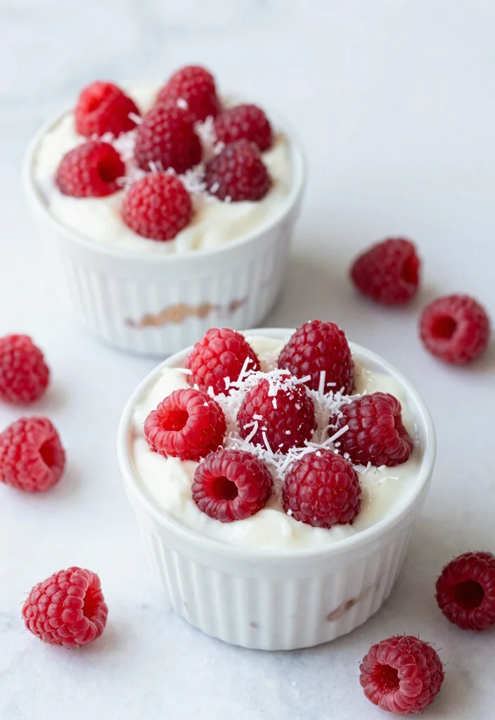 10 Ramekin Dessert Recipes for Cute Easy Single-Serve Treats - 10. Raspberry Coconut Ramekin Treat