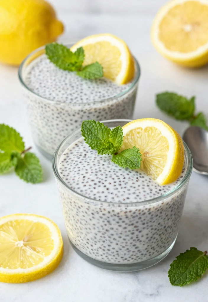 10 Ramekin Dessert Recipes for Cute Easy Single-Serve Treats - 6. Lemon Chia Seed Pudding
