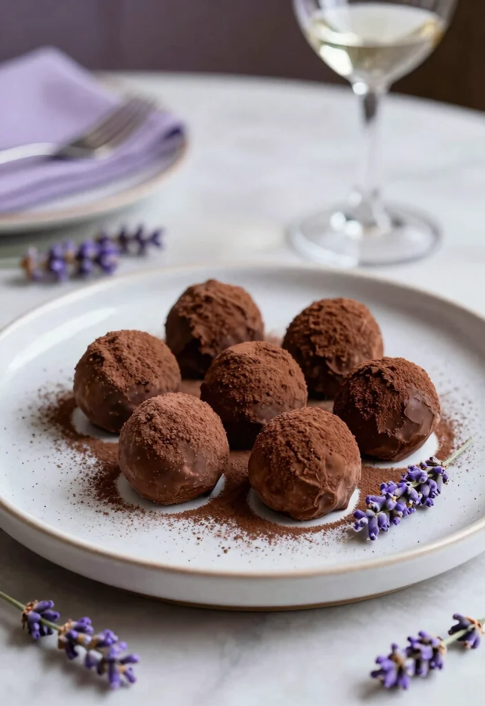 10 Small-Batch Dessert Recipes for Easy Minimal-Prep Treats - 5. Lavender Chocolate Truffles