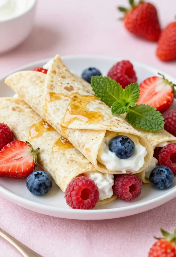 10 Tortilla Dessert Recipes for Quick Fun Sweet Ideas - 3. Berry Tortilla Wraps