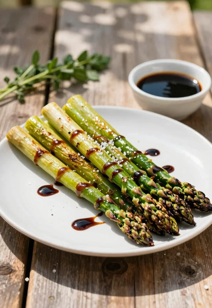 10 Vegan Asparagus Recipes for Fresh Light Seasonal Meals - 2. Grilled Asparagus with Balsamic Glaze