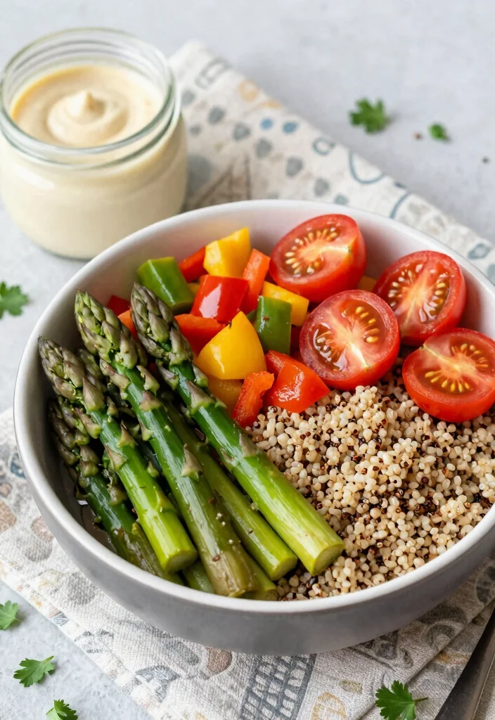 10 Vegan Asparagus Recipes for Fresh Light Seasonal Meals - 5. Asparagus Quinoa Bowl