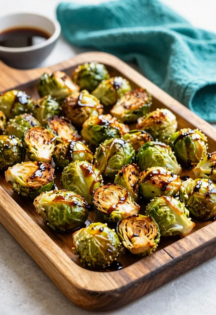 10 Vegan Brussels Sprout Recipes for Fresh Flavorful Sides - 1. Roasted Brussels Sprouts with Balsamic Glaze