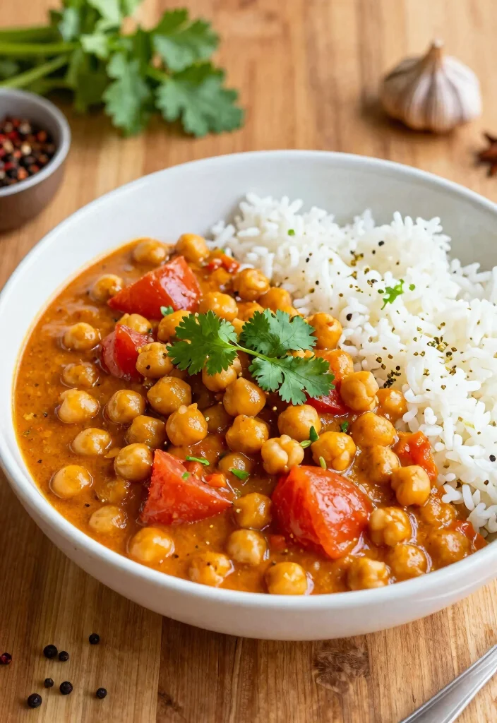 10 Vegan Pressure Cooker Recipes for Quick Simple Dinners - 2. Spicy Chickpea Curry