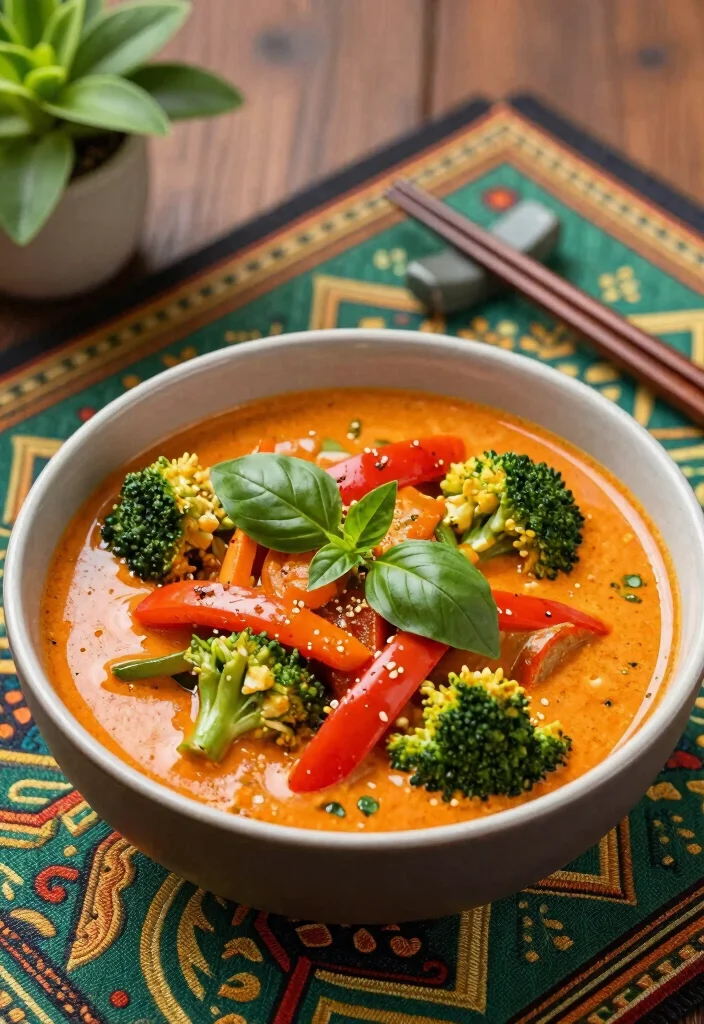 10 Vegan Pressure Cooker Recipes for Quick Simple Dinners - 3. Vegan Thai Red Curry