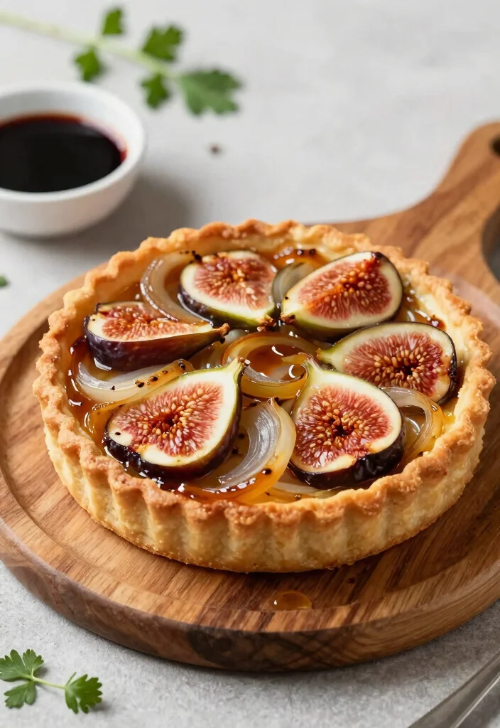 10 Vegan Puff Pastry Recipes for Easy Elegant Plant-Based Treats - 4. Savory Caramelized Onion and Fig Tart