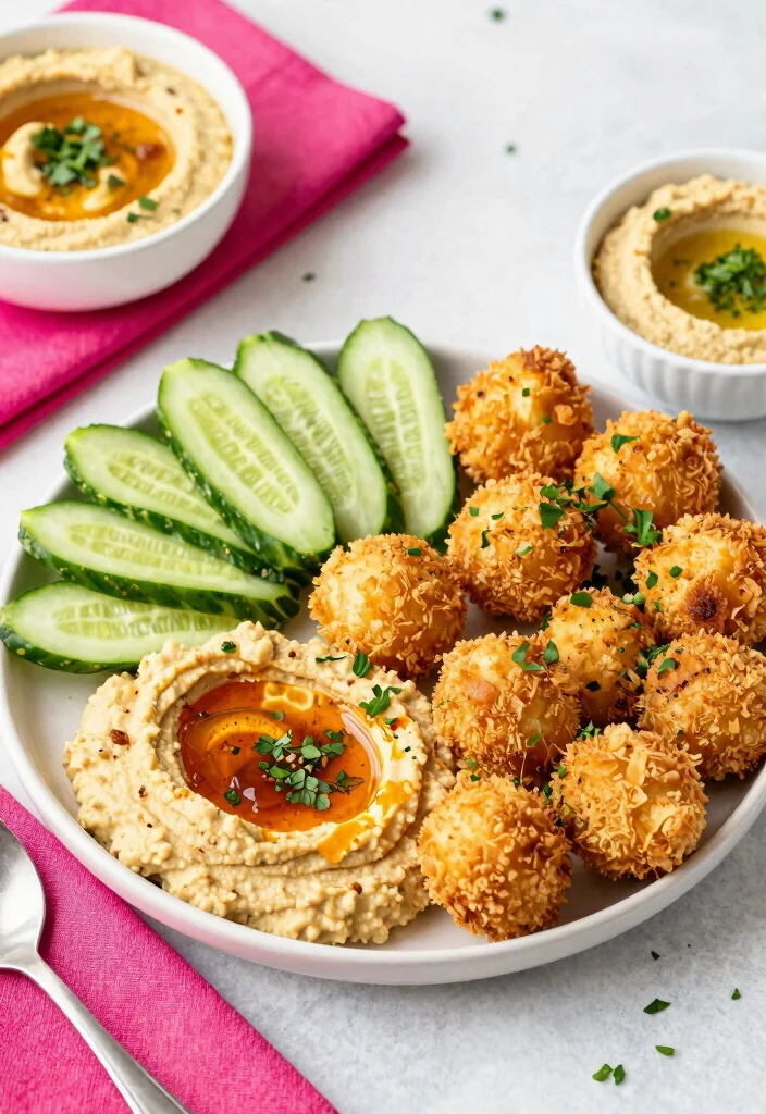 10 Vegan Puff Pastry Recipes for Easy Elegant Plant-Based Treats - 8. Spicy Hummus and Cucumber Bites